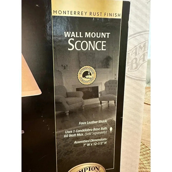 Hampton Bay Wall Mount Sconce - Picture 2 of 5